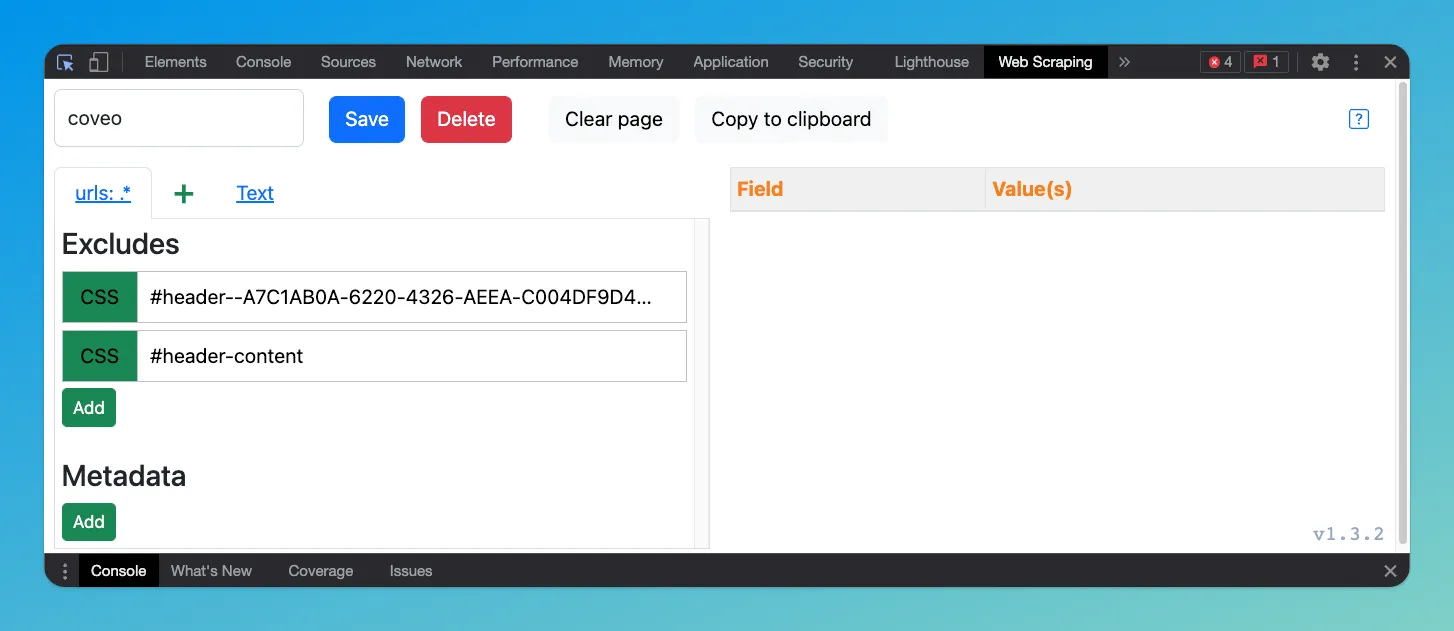 Copy CSS Selector with Inspector